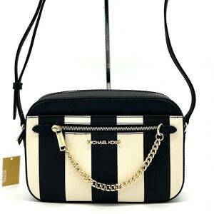 Michael Kors Large EW Zip Chain Xbody Crossbody Bag Black Multi